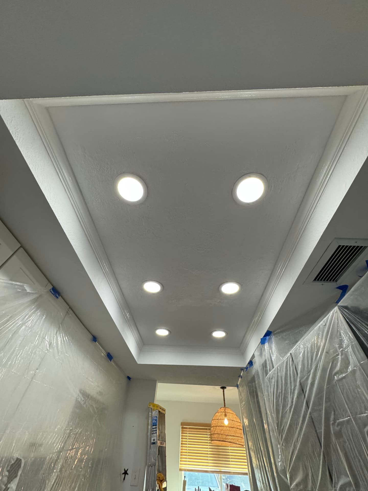 Drywall Repairs after — Ceiling repair & lighting