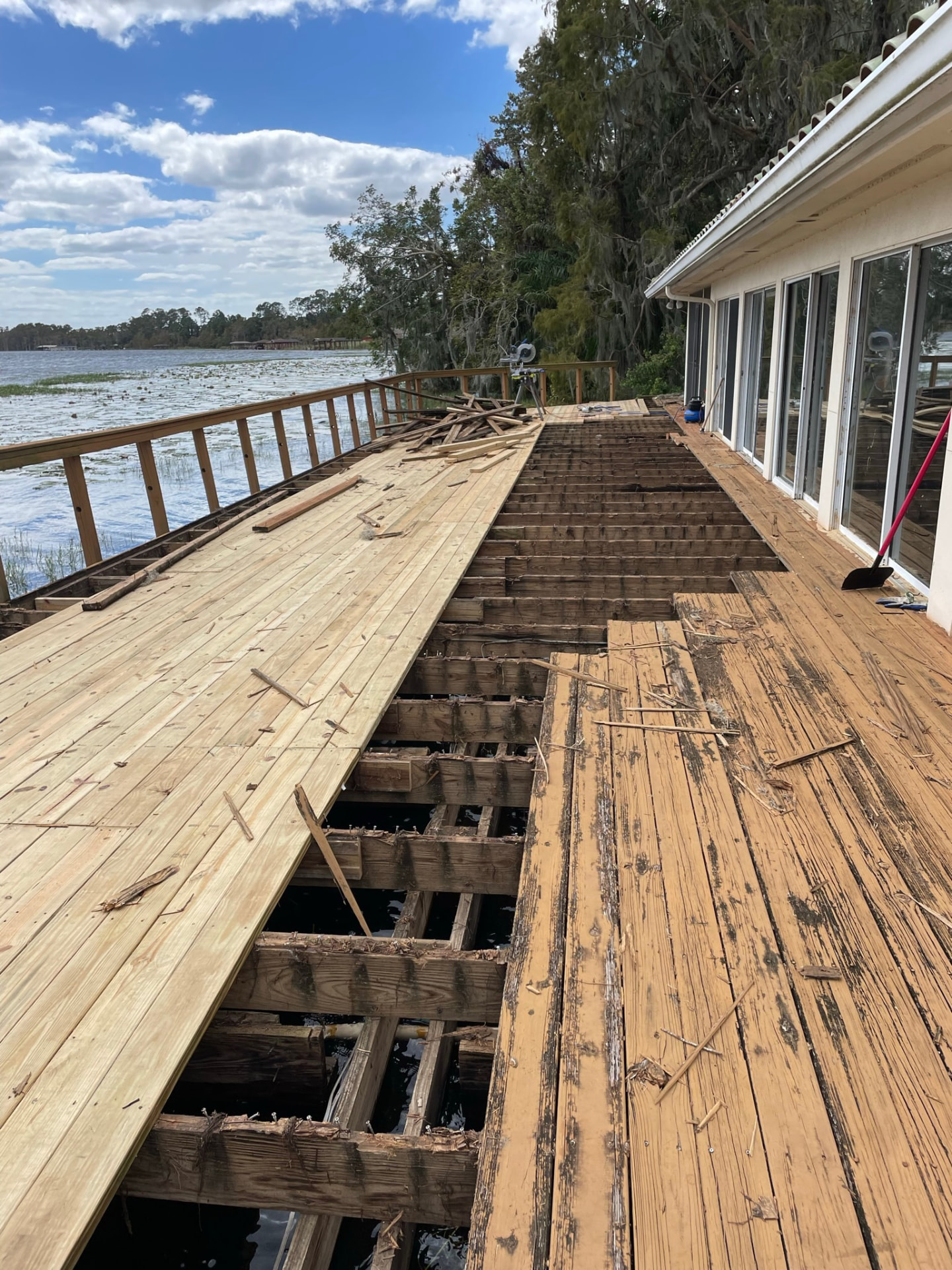 General Repairs & Handyman Services before — Lakefront deck rebuild