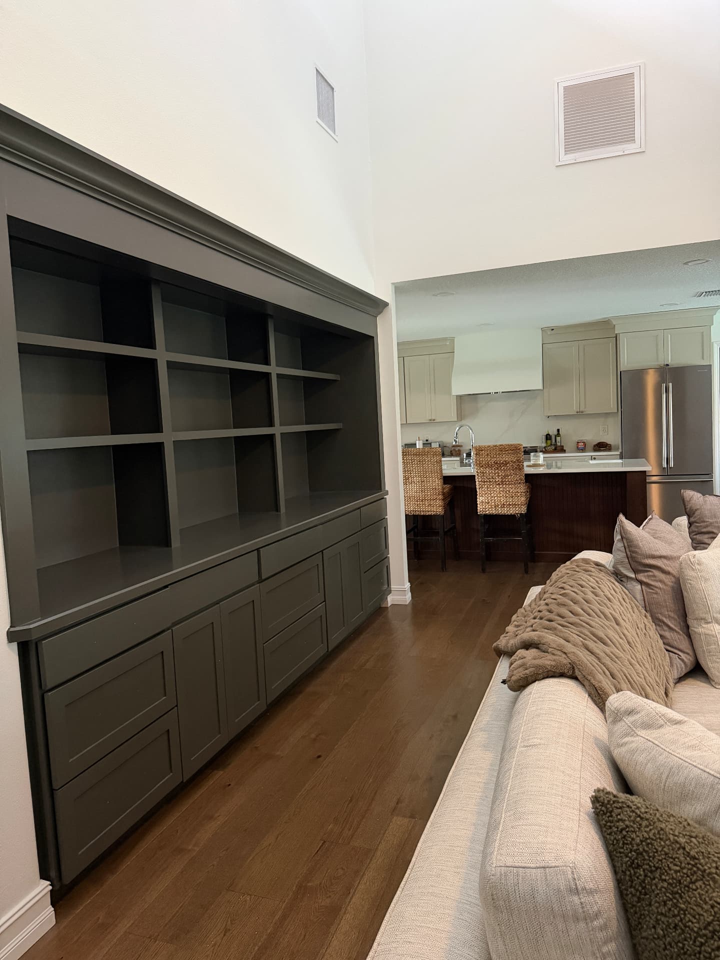 Interior & Exterior Painting after — Living room built-ins