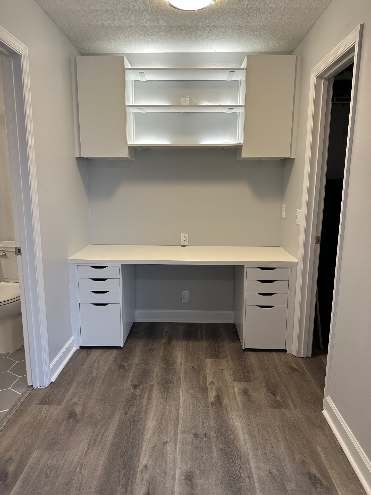 General Repairs & Handyman Services after — Built-in desk & cabinetry