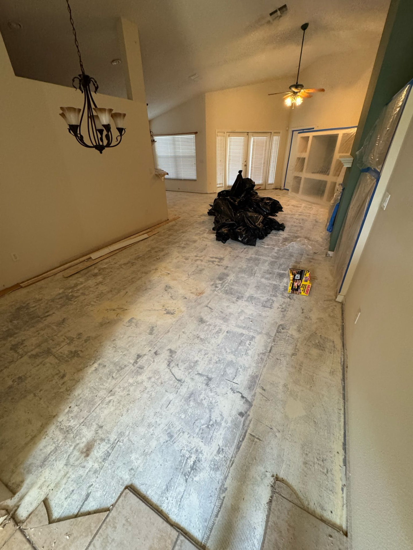 Flooring Installations before — Tile floor installation