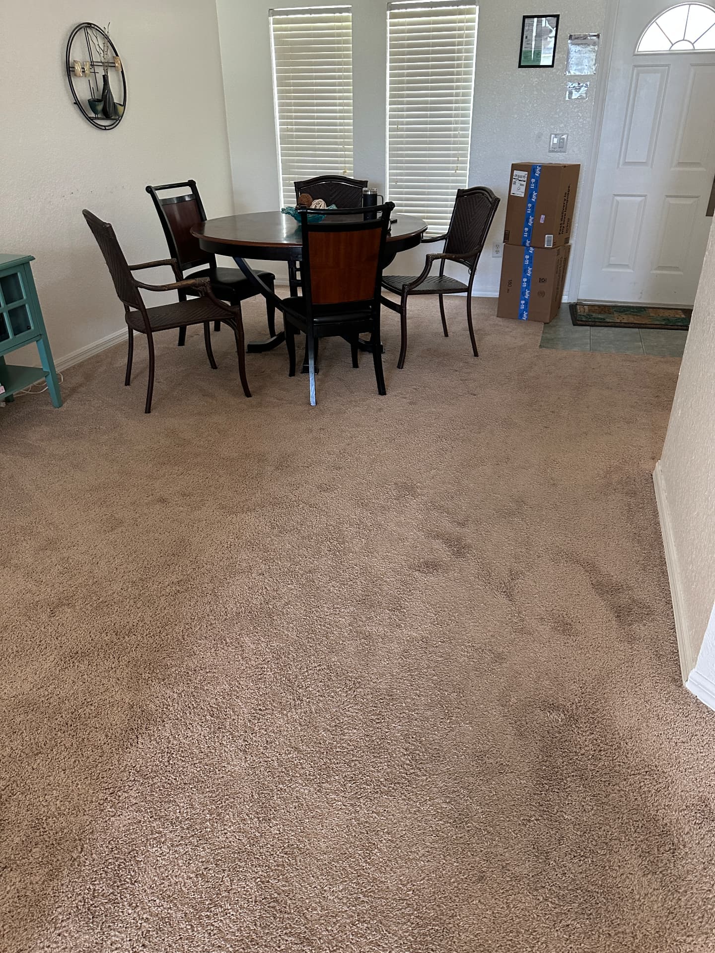Flooring Installations before — Carpet to luxury vinyl plank