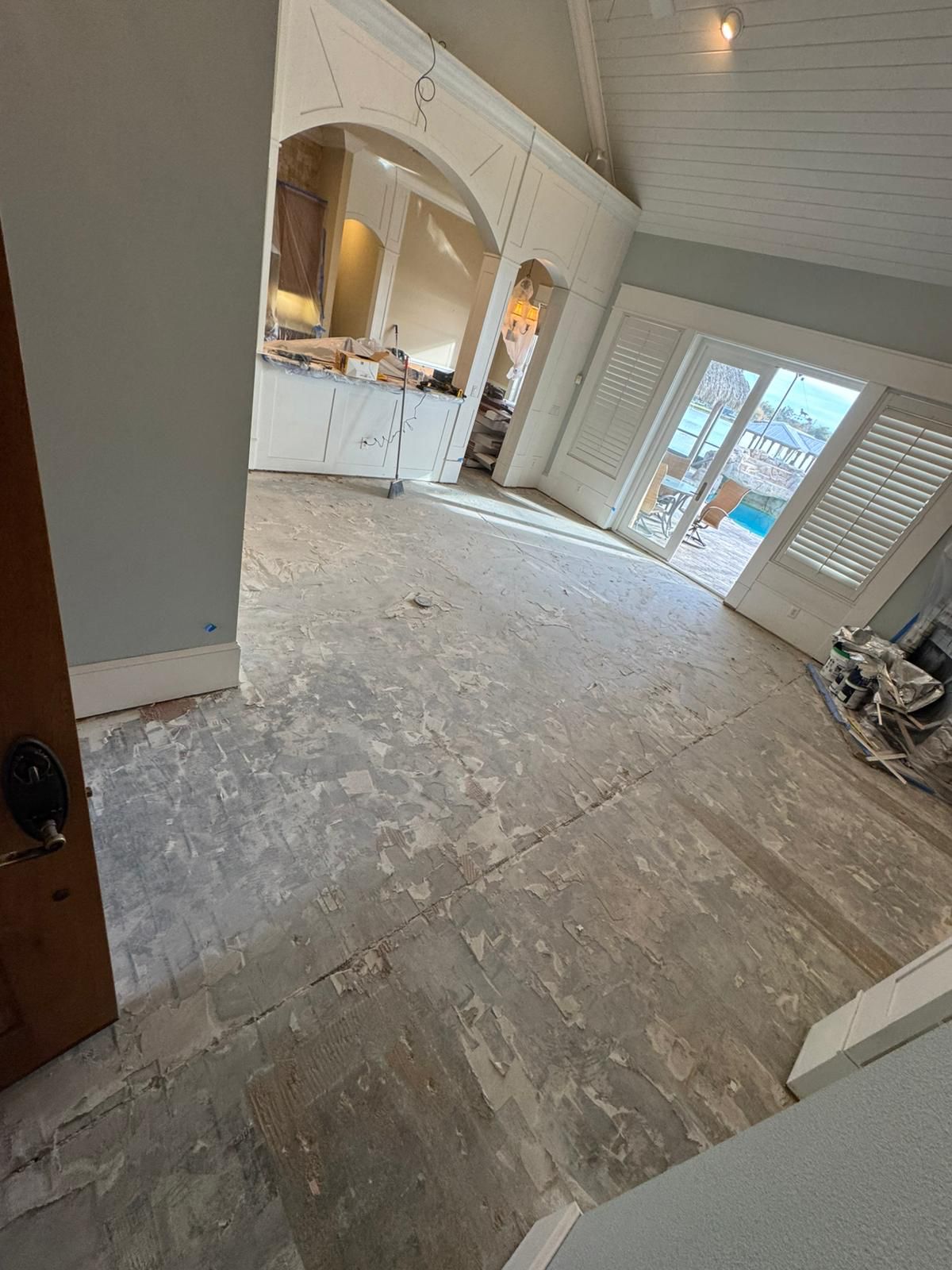 Flooring Installations before — Hardwood floor installation